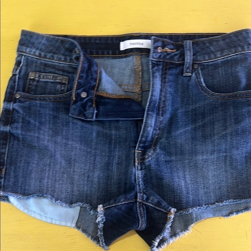 Jean Shorts Summer Talula Blue Denim Medium Wash Cutoff Short Shorts